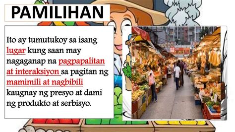 ANG LARAWAN NG MGA ESTRUKTURA NG PAMILIHAN .